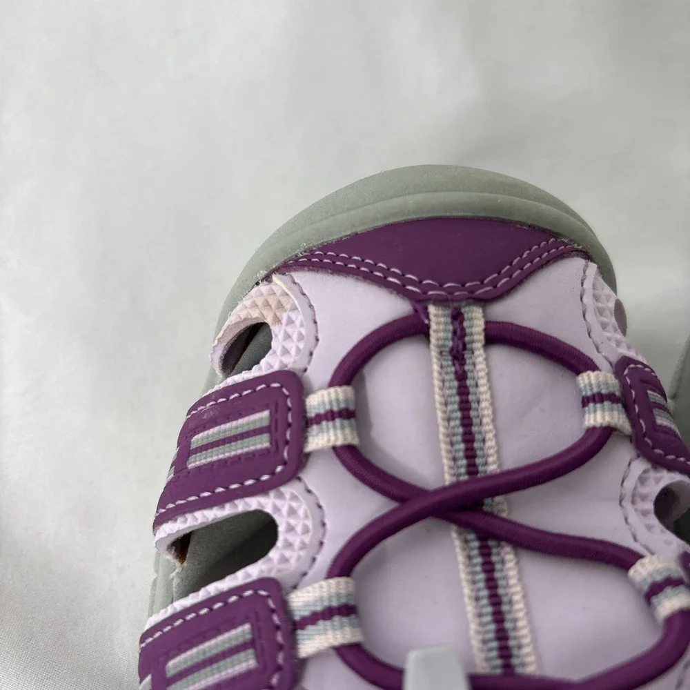 Khombu Sandy Kids Active Sandal Closed Toe‎ Purple/Pink Youth Size 3